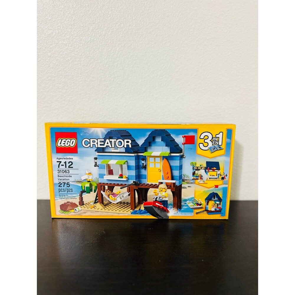 LEGO Creator 3-in-1 Beachside Vacation 31063 Retired New Sealed 275pcs